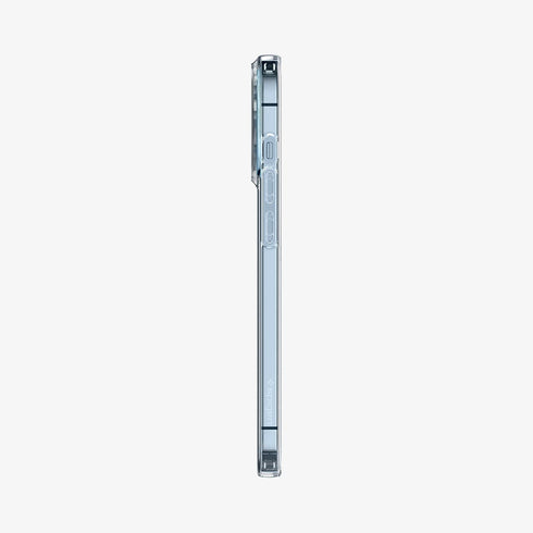 ACS03197 - iPhone 13 Pro Max Case Liquid Crystal in crystal clear showing the back